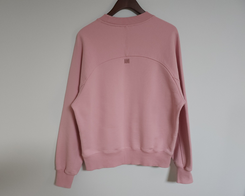 S 아미 핑크 빅하트 자수 맨투맨 E22USW002 이미지