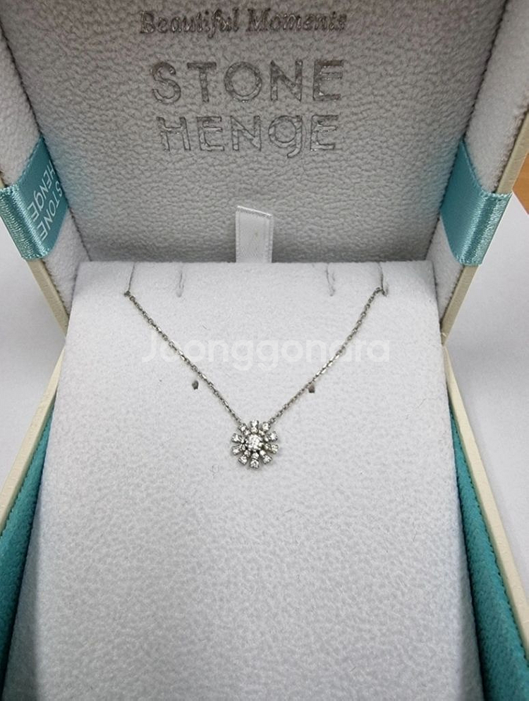14k 스톤헨지 다이아 목걸이(모두 다이아)--2