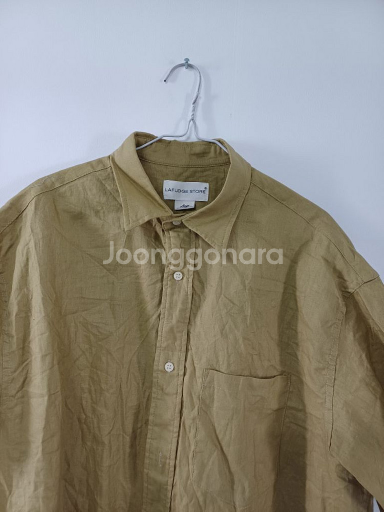 라퍼지스토어 오버핏 면.린넨 셔츠(오버핏105-110)--1
