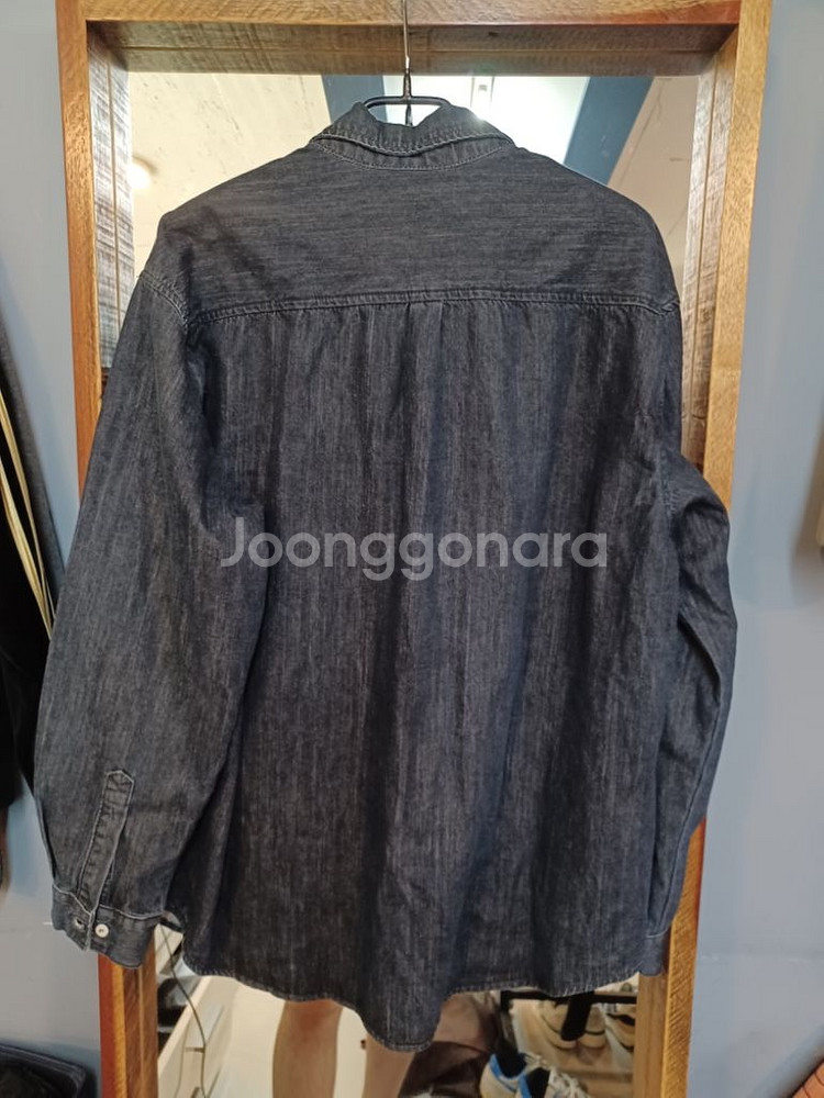 라퍼지스토어 오버핏 데님셔츠 긴팔 M--1
