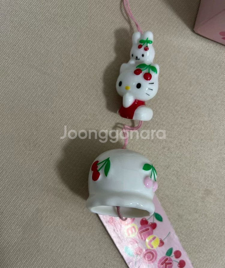 고전 키티 캐시 앵두 체리 피규어 도자기 후우링 방꾸--2