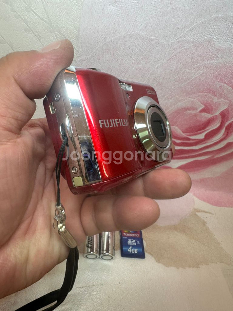 후지 파인픽스 AV100디카,12MP,빨간색상태굿--5