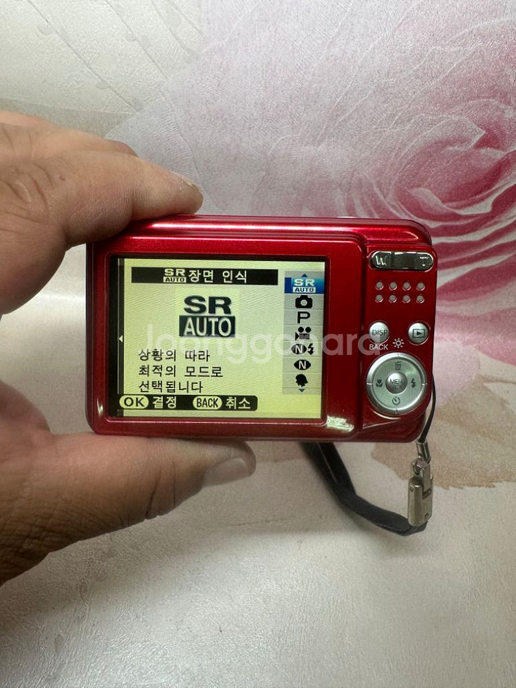 후지 파인픽스 AV100디카,12MP,빨간색상태굿--8