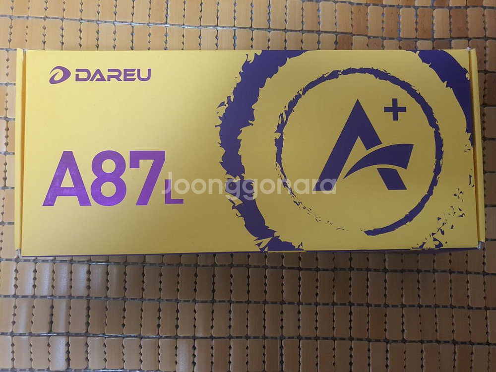 다얼유 a87l 아쿠아축 키보드 팝니다--3