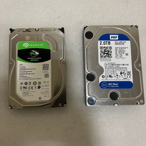 불량 2테라 hdd 2개 팝니다. (택포함)