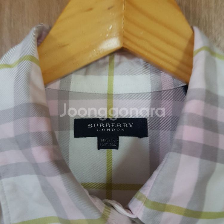 버버리노바핑크체크남방S(55)--4