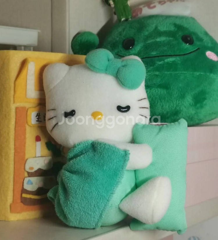 고전 키티 오야스미 인형 마스코트 키링 스트랩--3
