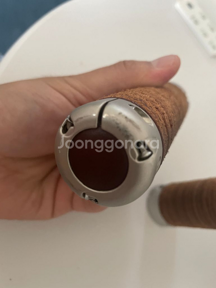 브룩스 플럼프 레더 그립 브라운--4