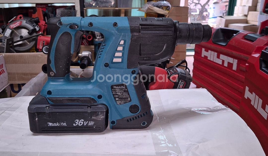 마끼다 충전 함마드릴 HR262D 36V용 배터리포함--2