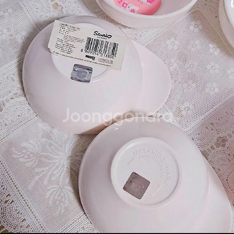 고전 딸기키티 밥그릇 유아식기 고전키티--2