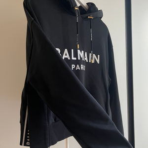 BALMAIN 발망 금장후드크롭 티셔츠