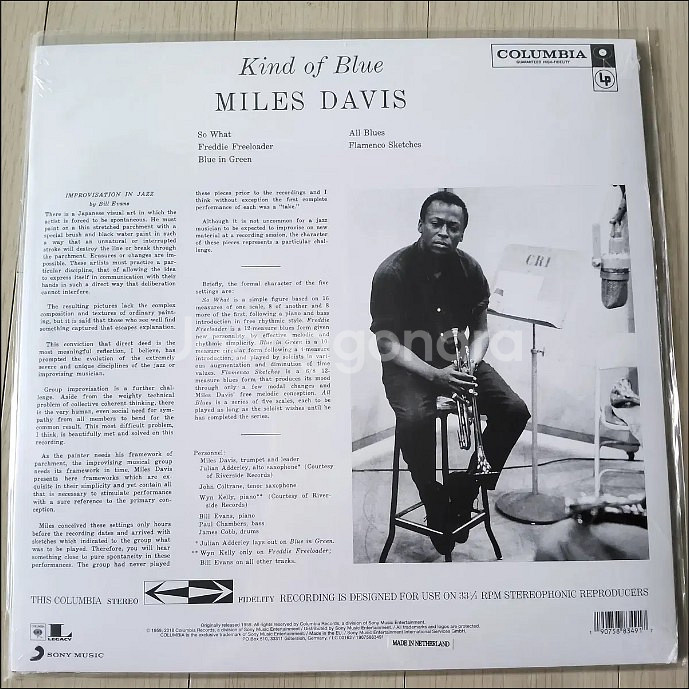 마일즈 데이비스 Kind Of Blue 컬럼비아 공식반--3