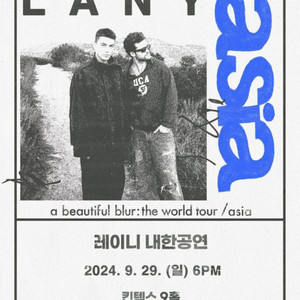 Lany 레이니 내한 얼리 엔트리 20번대 양도해요!!