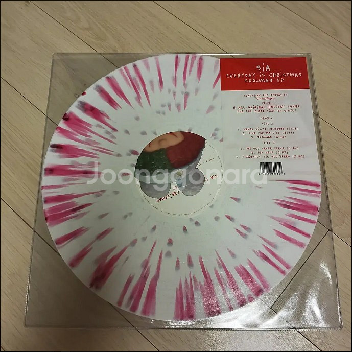 시아 스노우맨 RSD한정반 레드앤화이트 스플래터 LP--1