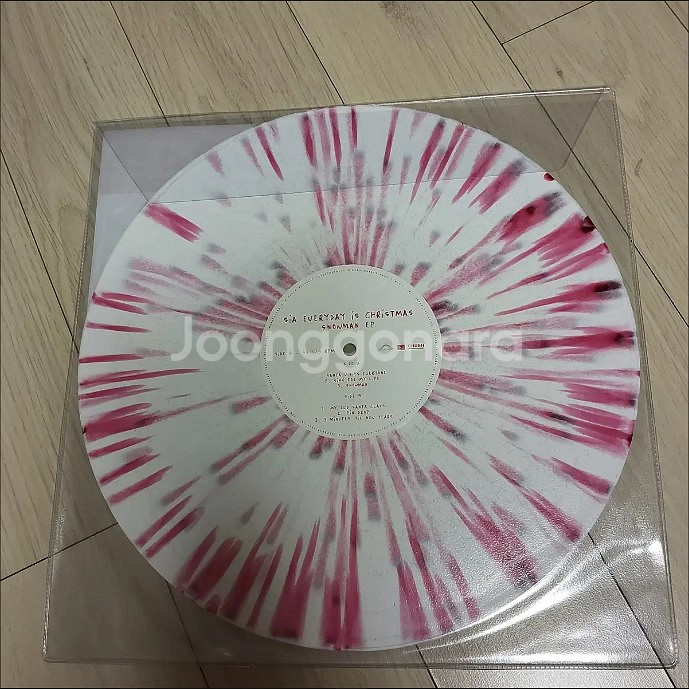시아 스노우맨 RSD한정반 레드앤화이트 스플래터 LP--4