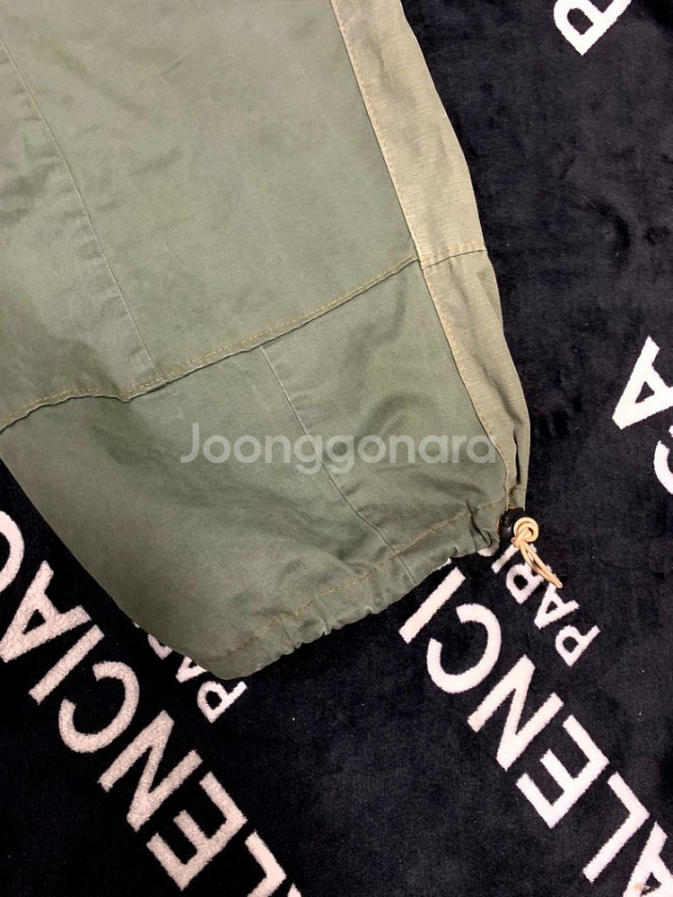 F)빈티지 커스텀 리메이크 벌룬팬츠 녹계 리폼 오버핏--2