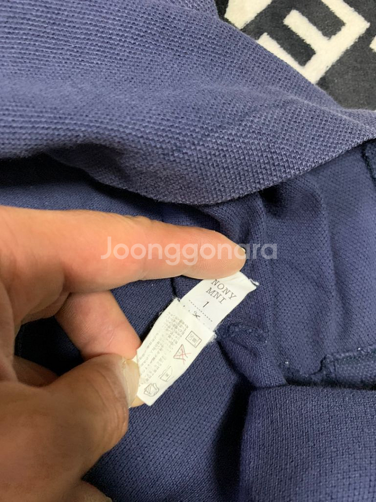 M)프레드페리 반팔 네이비 카라넥 티셔츠 남색 navy--5