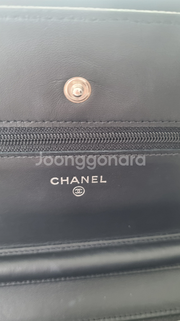 샤넬woc 타임리스 캐비어 블랙 은장--4