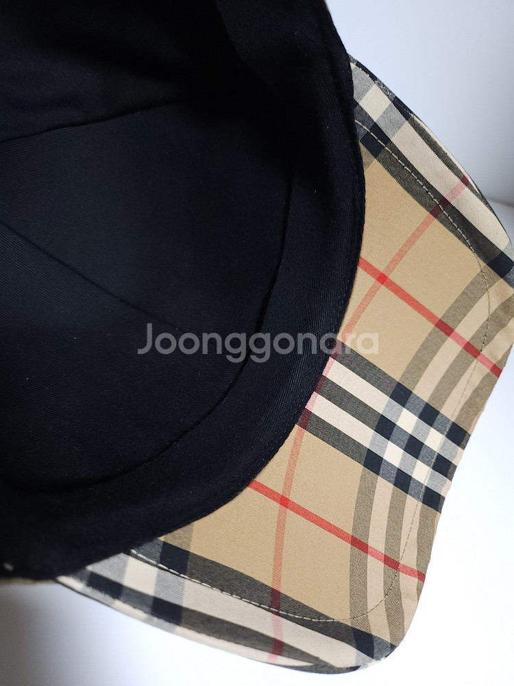 XL 버버리 TB 자수 체크 볼캡 모자 8038504--5
