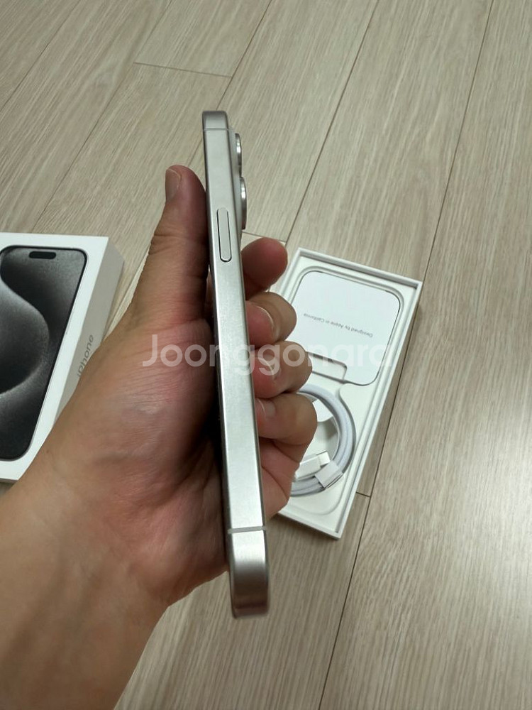 아이폰 15pro 128 화이트티타늄--7