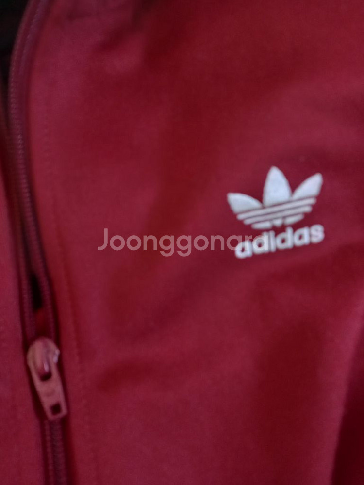 아디다스 대장급 버건디 트랙탑 저지 져지집업 95/M--2