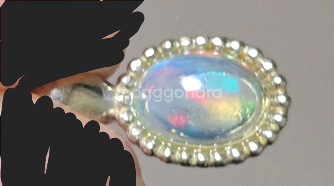 AAA 에티오피아 오팔 천연원석 925실버 펜던트--0
