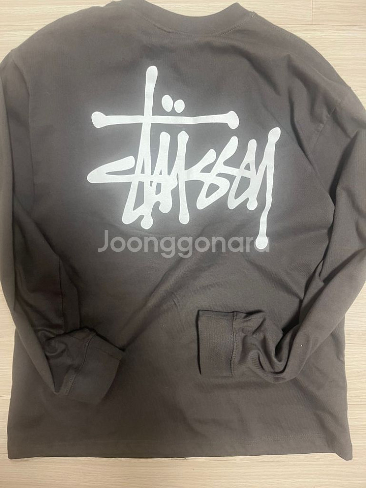 스투시 롱슬리브 그레이--1