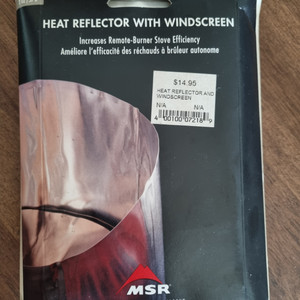 msr heat reflector and windscr