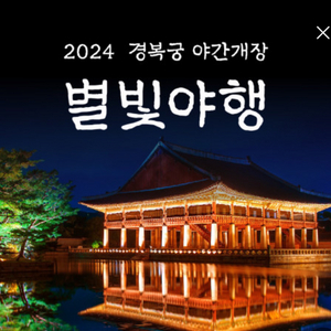 경복궁 야간개장 9월 28(토) 삽니다