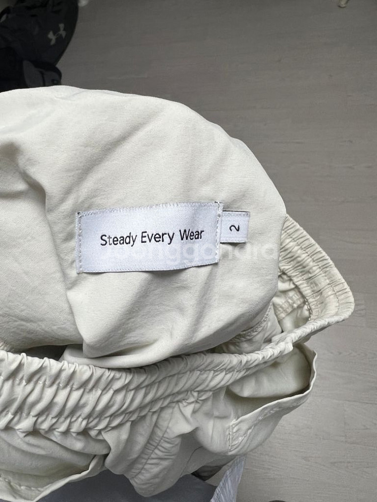스테디에브리웨어 나일론 팬츠 아이보리 2사이즈--2