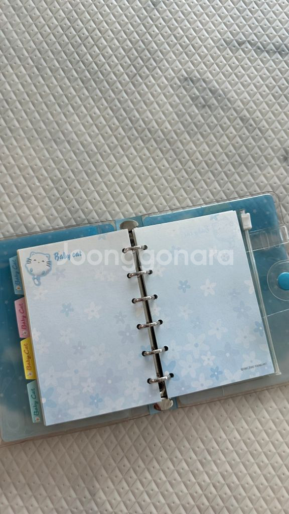 영아트 바른손 블베이비캣 6공 다이어리--8