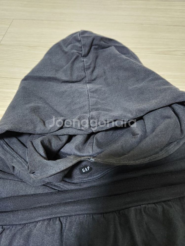 [M]이지갭 패디드 후드(패딩후드)블랙--6