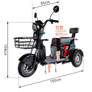 스쿠존 3륜 전동 바이크 팝니다.