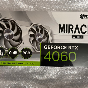 이엠텍 rtx 4060 미라클 화이트 미개봉