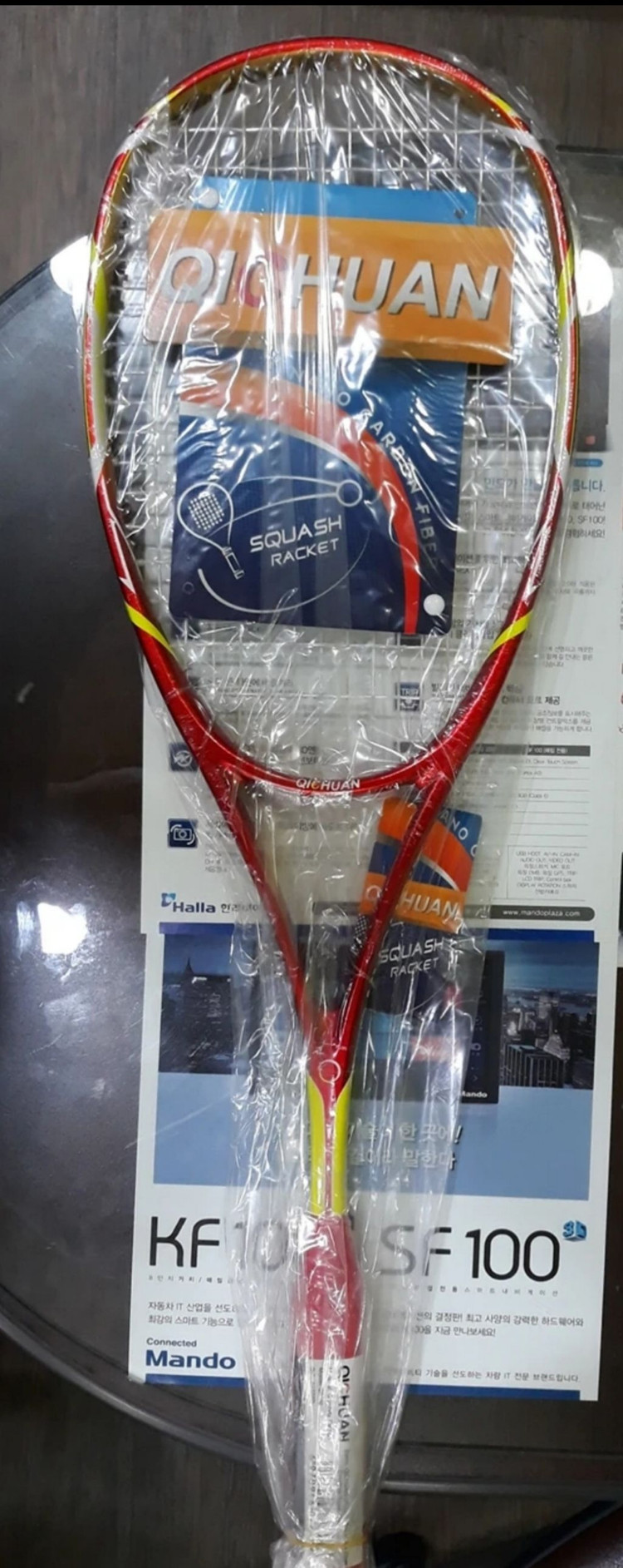 명품 인기 스쿼시라켓 QICHUAN 카본소재 신품--1