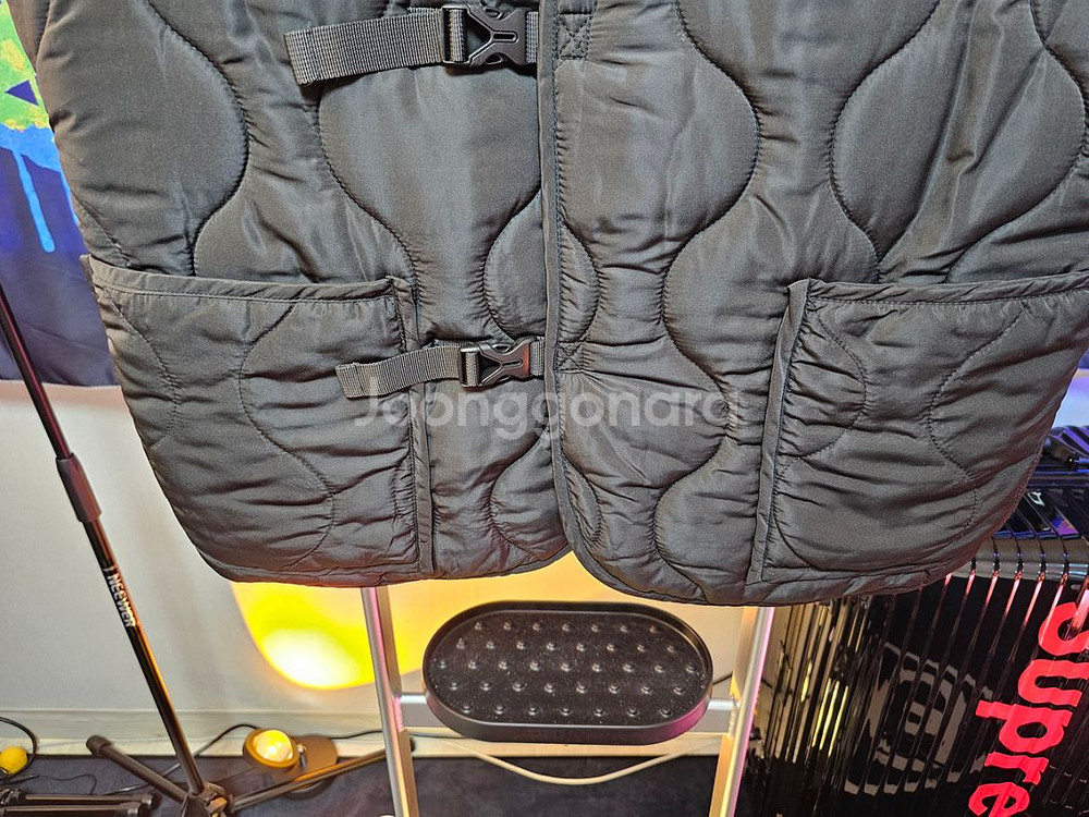 퀄팅 베스트 누빔 조끼 프론트 버클 헌팅 겨울사냥용--5