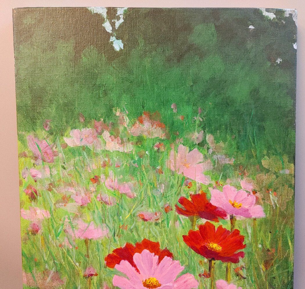 코스모스 유화그림 | 중고나라 - 안심되는 중고거래