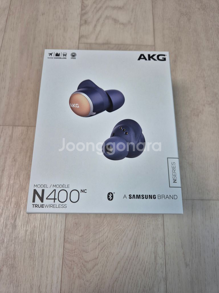akg n400nc 네이비 블루투스 이어폰--1