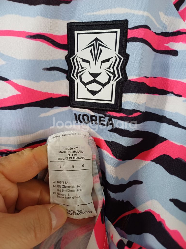 여성 나이키 대한민국 축구 반팔티셔츠 (스판90-95)--4