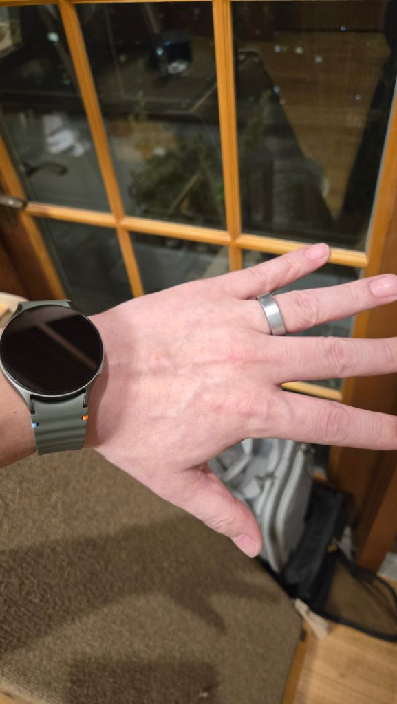 갤럭시링 실버11호 거의새것 30만원으로 인하--1