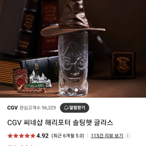 CGV 씨네샵 해리포터 솔팅햇 글라스