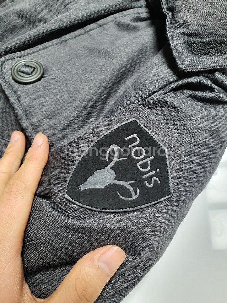 노비스 카르텔 패딩 봄버 자켓 그레이 S 100--3