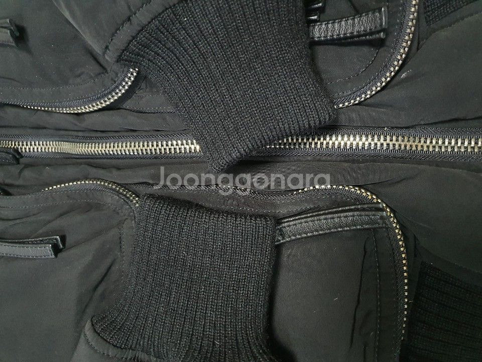 디스퀘어드 여성 정품 지퍼 패딩 블랙 42 (44~55--1