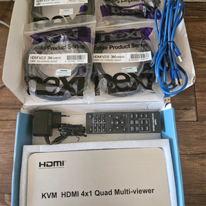 HDMI KVM 멀티뷰어 4x1 팝니다