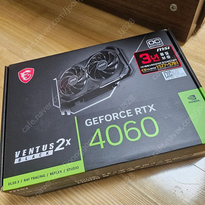 MSI 지포스 RTX 4060 벤투스 2X 블랙 OC D6 8GB