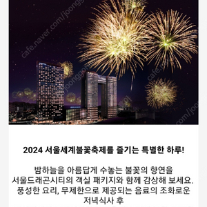 10월 5일 불꽃축제 이비스스타일 1박 샴페인 패키지