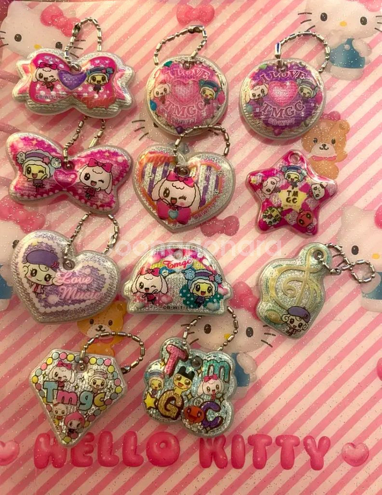 반다이 피스DX 다마고치 한정 고전 에폭시 키링--0