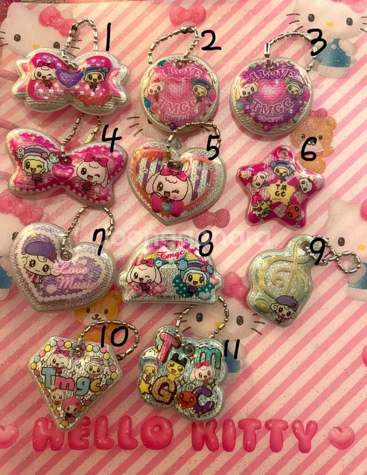 반다이 피스DX 다마고치 한정 고전 에폭시 키링--2