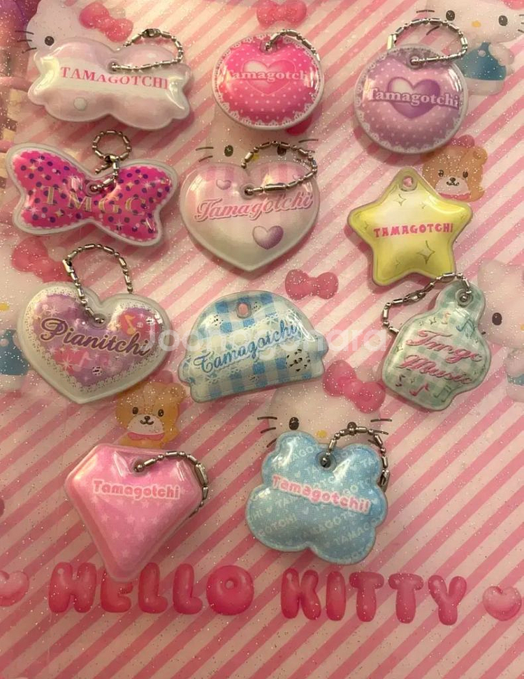 반다이 피스DX 다마고치 한정 고전 에폭시 키링--3