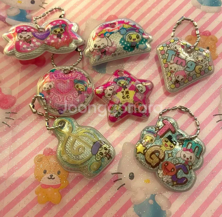 반다이 피스DX 다마고치 한정 고전 에폭시 키링--5